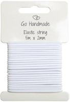 Go Handmade Elastisch Koord 5m x 2mm White