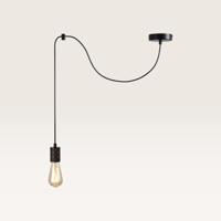 Hanglamp Lorena bronzo - E27-fitting - Minimalistisch design - Licht dat lijkt te zweven - IP20 voor binnen