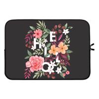 Hello in flowers: Laptop sleeve 13 inch