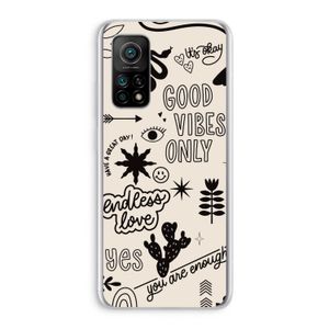 Good vibes: Xiaomi Mi 10T 5G Transparant Hoesje