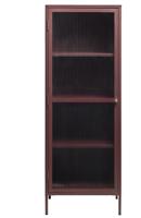 Vitrinekast Bronco Rood H160 cm - Giga Living