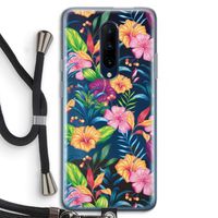 Tropisch 2: OnePlus 7 Pro Transparant Hoesje met koord