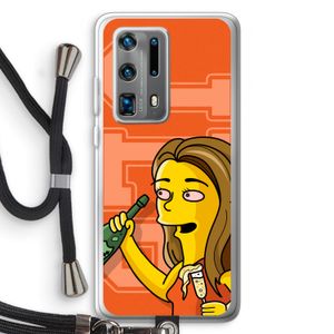 Jamie Lee Simpson: Huawei P40 Pro Plus Transparant Hoesje met koord