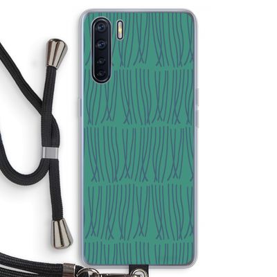 Swirls: Oppo A91 Transparant Hoesje met koord