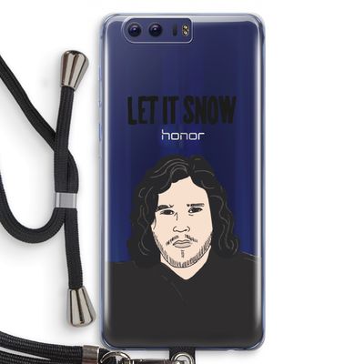 Let It Snow: Honor 9 Transparant Hoesje met koord