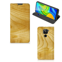 Xiaomi Redmi Note 9 Book Wallet Case Licht Hout