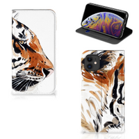 Bookcase Apple iPhone 11 Watercolor Tiger - thumbnail