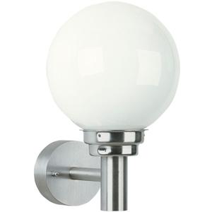 Albert Buitenlamp bol lamp Globe Opal 20cm - RVS 690227