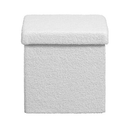 Opbergbox Teddy - opvouwbaar - off-white - 37,5x38x38 cm - Leen Bakker
