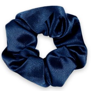 scrunchie Zijde Deep blue