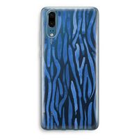 Blauwe nerven: Huawei P20 Transparant Hoesje
