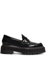 Proenza Schouler mocassins en cuir à semelle crantée - Noir - thumbnail