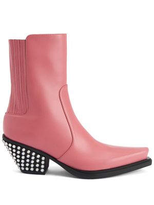 Giuseppe Zanotti bottines Yanhira 75 mm à ornements - Rose