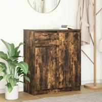 Dressoir met lade 71x35x84 cm spaanplaat gerookt eikenkleurig