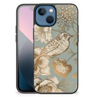 Bloemen Hoesje voor Apple iPhone 13 mini Vintage Bird Flowers
