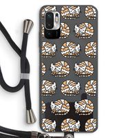Slapende poes: Xiaomi Redmi Note 10 5G Transparant Hoesje met koord