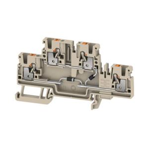 Weidmüller 2704400000 Componentenserieklem Push-In-klem Beige 50 stuk(s)