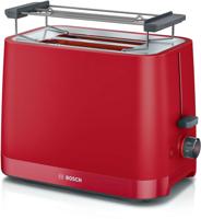 Bosch TAT3M124 broodrooster 2 snede(n) 950 W Rood