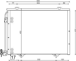 Condensor, airconditioning AC211001S
