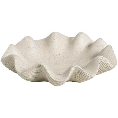 Leen Bakker - Schaal Nave - Off-white - Ø26 Cm - Polyresin - Wit#Crème