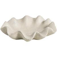 Leen Bakker - Schaal Nave - Off-white - Ø26 Cm - Polyresin - Wit#Crème