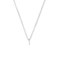Multi-ketting zilver-zoetwaterparel wit 2,8 mm 41 + 4 cm