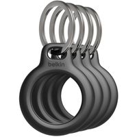 Beschermende houder met sleutelhanger voor AirTag - 4-pack Sleeve