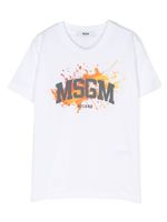 MSGM Kids t-shirt à logo imprimé - Blanc - thumbnail