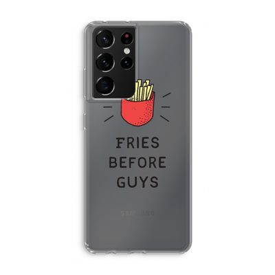 Fries before guys: Samsung Galaxy S21 Ultra Transparant Hoesje