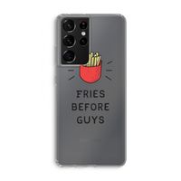 Fries before guys: Samsung Galaxy S21 Ultra Transparant Hoesje