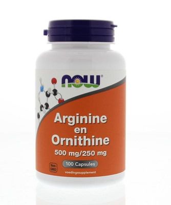 NOW Arginine & Ornithine 500/250 mg (100 caps)