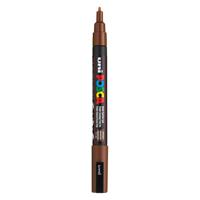Uni Posca pc3m acrylmarker bruin - ronde punt tot 1,3 mm