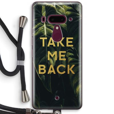 Take me back: HTC U12+ Transparant Hoesje met koord