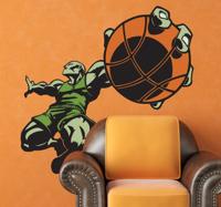 Sticker Basketbalspeler in Actie Sticker Basketbalspeler in Actie
