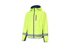 CRIVIT Heren fietsjas (geel/blauw, M)