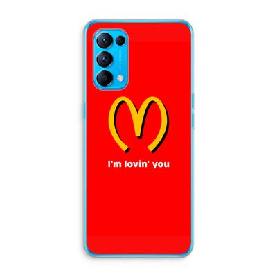 I'm lovin' you: Oppo Find X3 Lite Transparant Hoesje