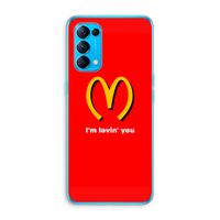 I'm lovin' you: Oppo Find X3 Lite Transparant Hoesje