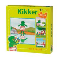 Puzzel de wereld van kikker 4 in 1 | 24 stuks