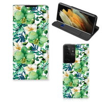 Samsung Galaxy S21 Ultra Smart Cover Orchidee Groen