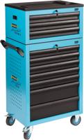 HAZET Gereedschapwagen Assistent 178N-10 - L x B x H: 781 mm x 498 mm x 1410 mm - Laden, ondiep: 8× 80 x 527 x 348 mm - Laden, diep: 2× 165 x 527 x