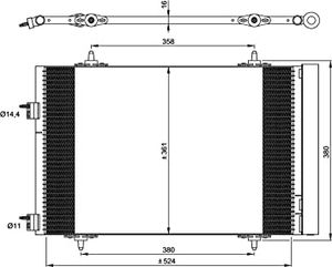 Condensor, airconditioning 35945