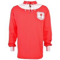 Wales Retro Voetbalshirt 1920's - thumbnail