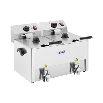 Elektrische friteuse - 2 x 13 liter - EGO thermostaat