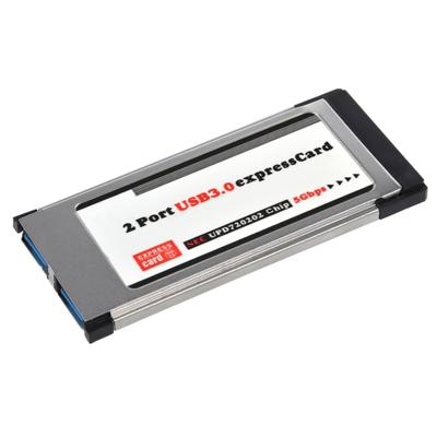 2 ports USB 3.0 5Gbps PCI 34mm Slot Express Card voor Laptop / Notebook