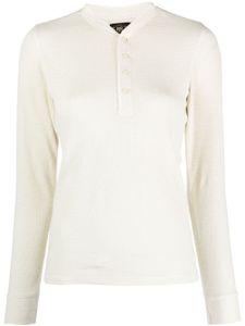 Ralph Lauren RRL pull Henley à patte de boutonnage - Tons neutres