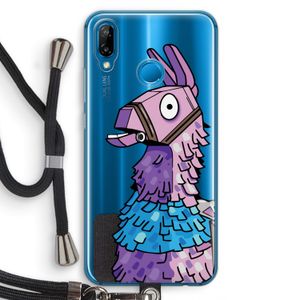 Lama: Huawei P20 Lite Transparant Hoesje met koord