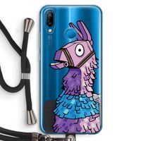 Lama: Huawei P20 Lite Transparant Hoesje met koord