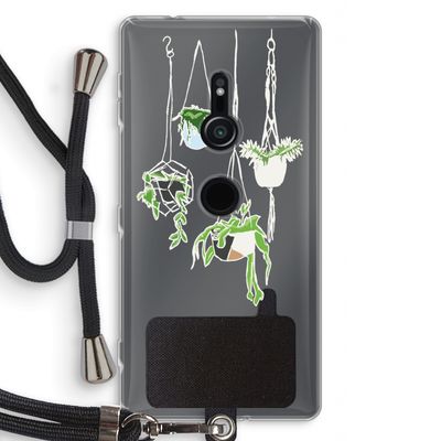Hang In There: Sony Xperia XZ2 Transparant Hoesje met koord