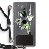 Hang In There: Sony Xperia XZ2 Transparant Hoesje met koord