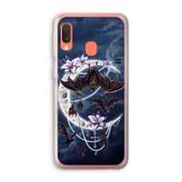 Vleermuizen Maan: Samsung Galaxy A20e Transparant Hoesje